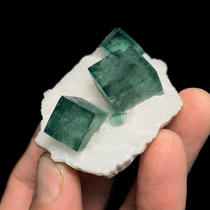 Fluorite on Quartz