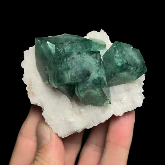 Fluorite on Quartz