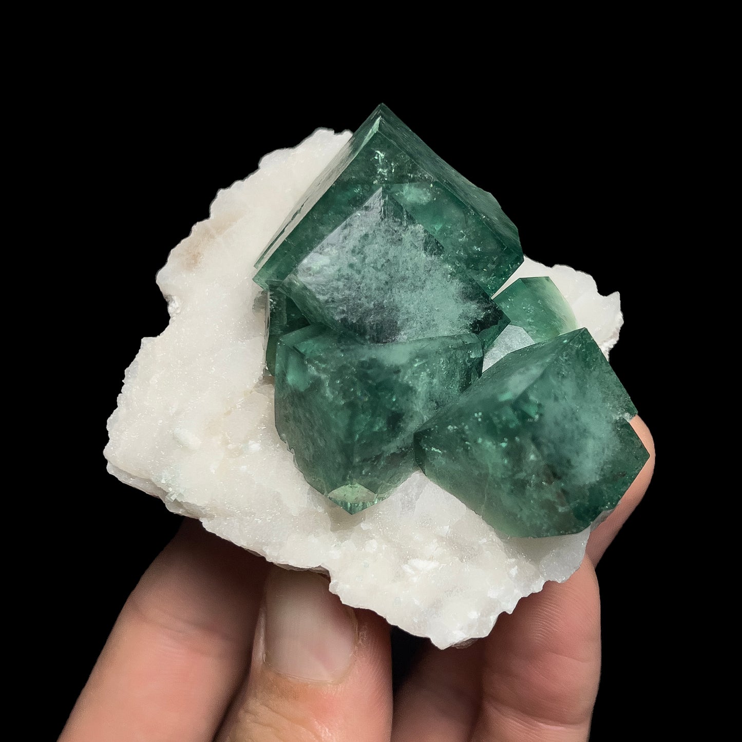 Fluorite on Quartz