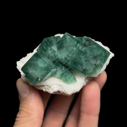 Fluorite on Quartz