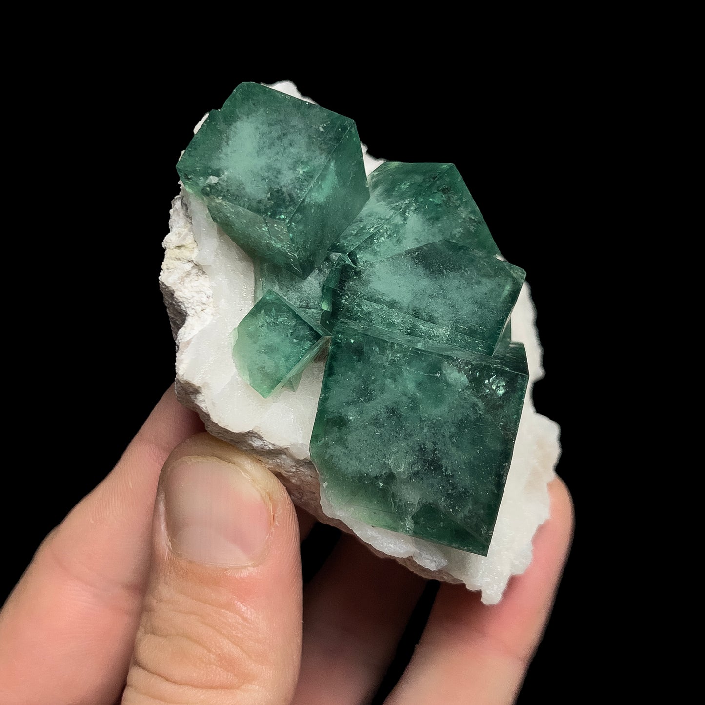 Fluorite on Quartz
