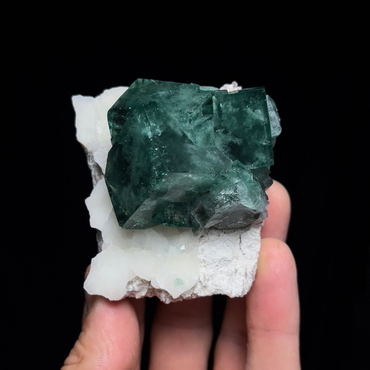 Fluorite on Quartz