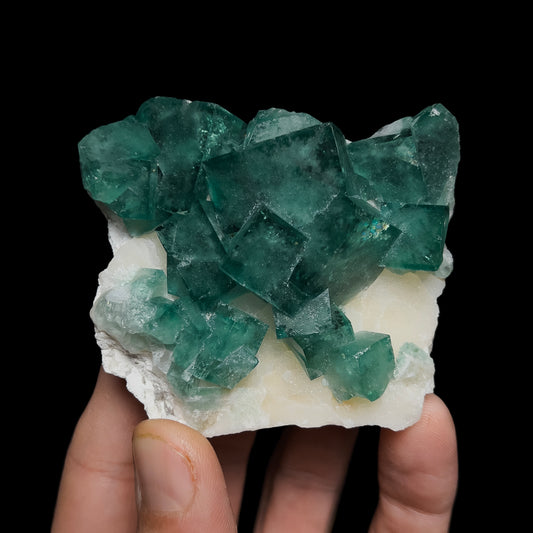 Fluorite on Quartz