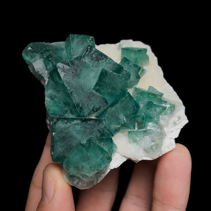 Fluorite on Quartz