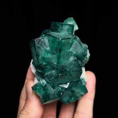 Fluorite on Quartz