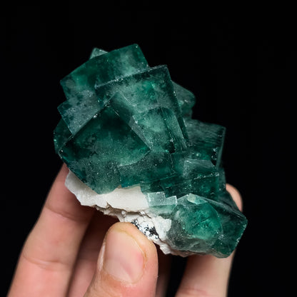 Fluorite on Quartz
