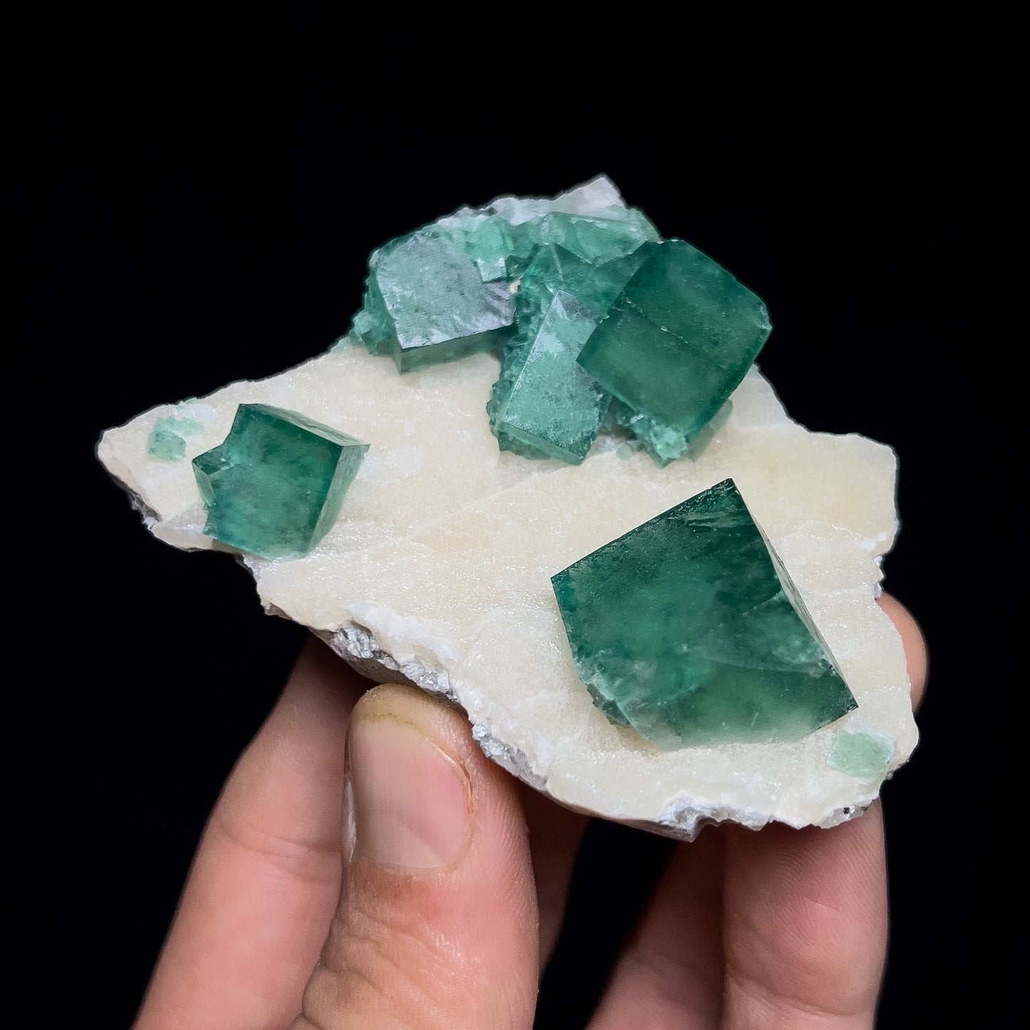 Fluorite on Quartz