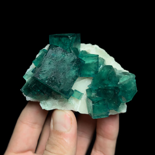 Fluorite on Quartz