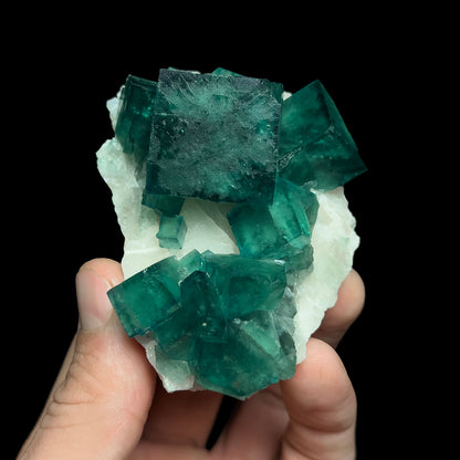 Fluorite on Quartz