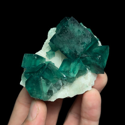 Fluorite on Quartz
