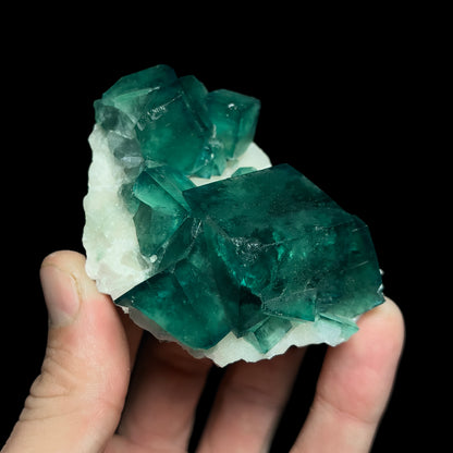 Fluorite on Quartz