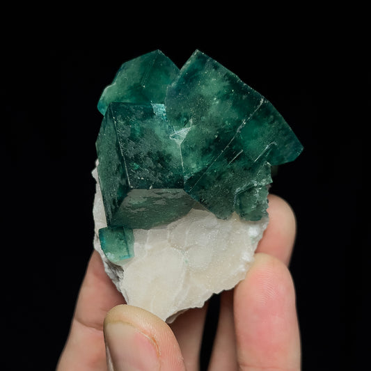 Fluorite on Quartz