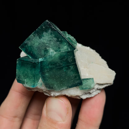 Fluorite on Quartz