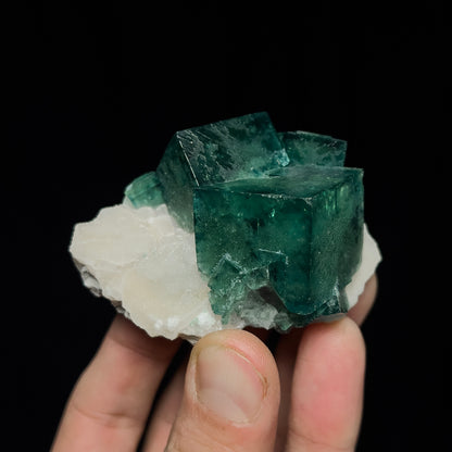 Fluorite on Quartz
