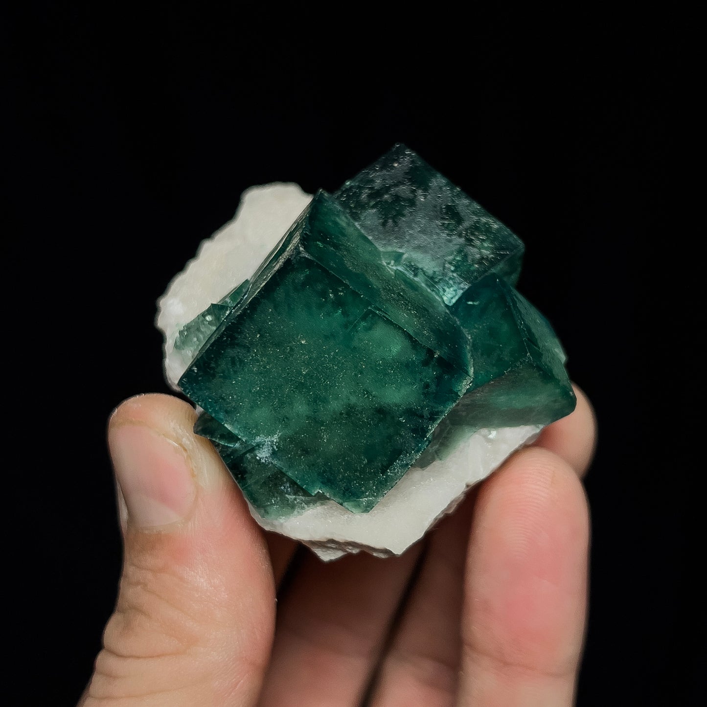 Fluorite on Quartz