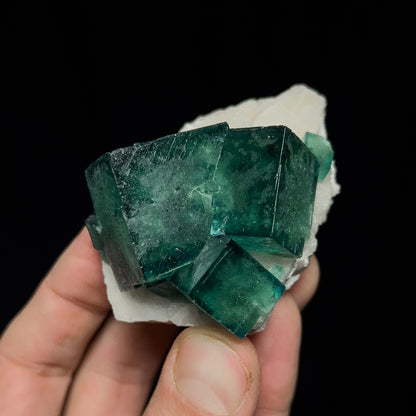 Fluorite on Quartz