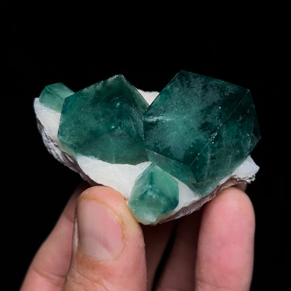 Fluorite on Quartz