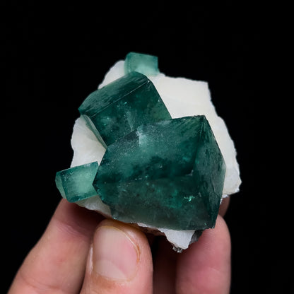 Fluorite on Quartz