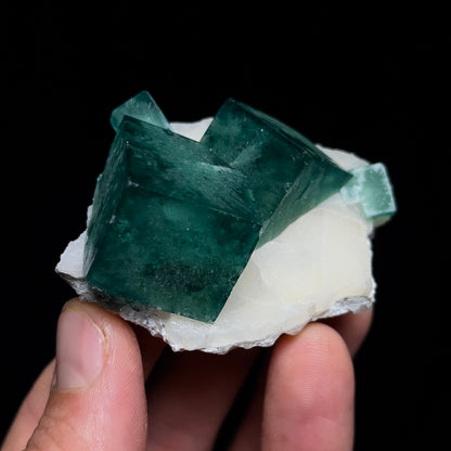 Fluorite on Quartz