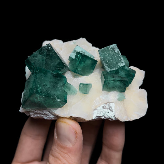 Fluorite on Quartz