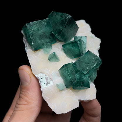Fluorite on Quartz