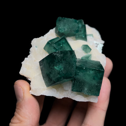 Fluorite on Quartz