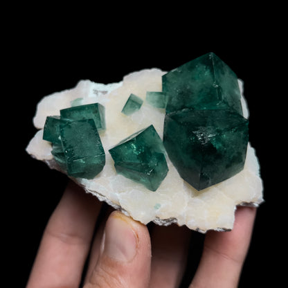 Fluorite on Quartz
