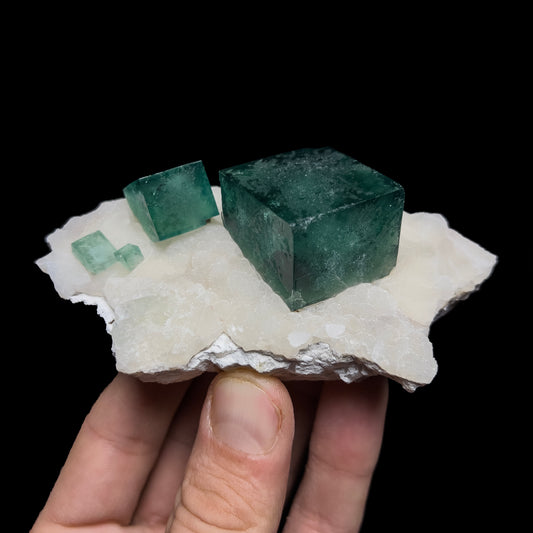 Fluorite on Quartz