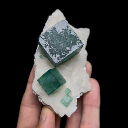Fluorite on Quartz