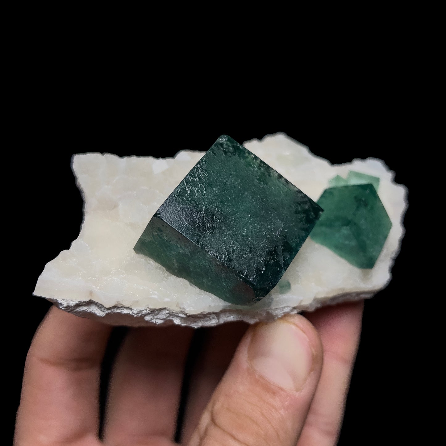 Fluorite on Quartz