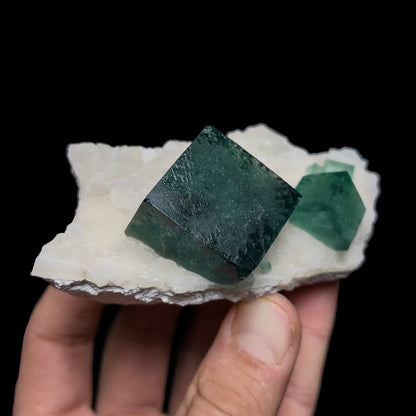 Fluorite on Quartz
