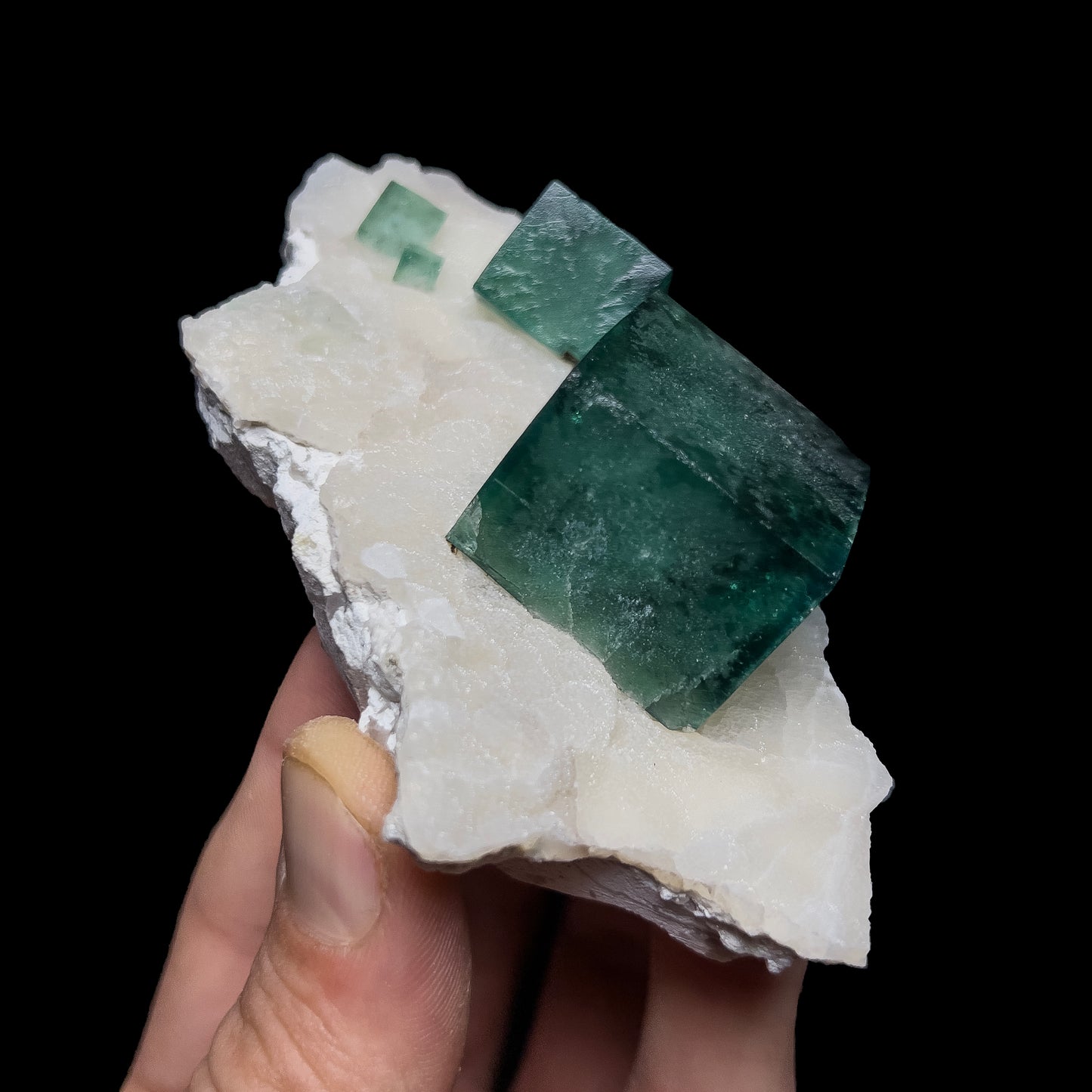 Fluorite on Quartz